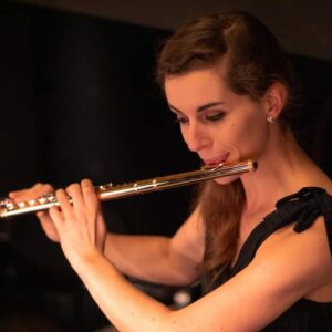 Photographie portrait de Jacinthe Moreau, professeur de flûte traversière